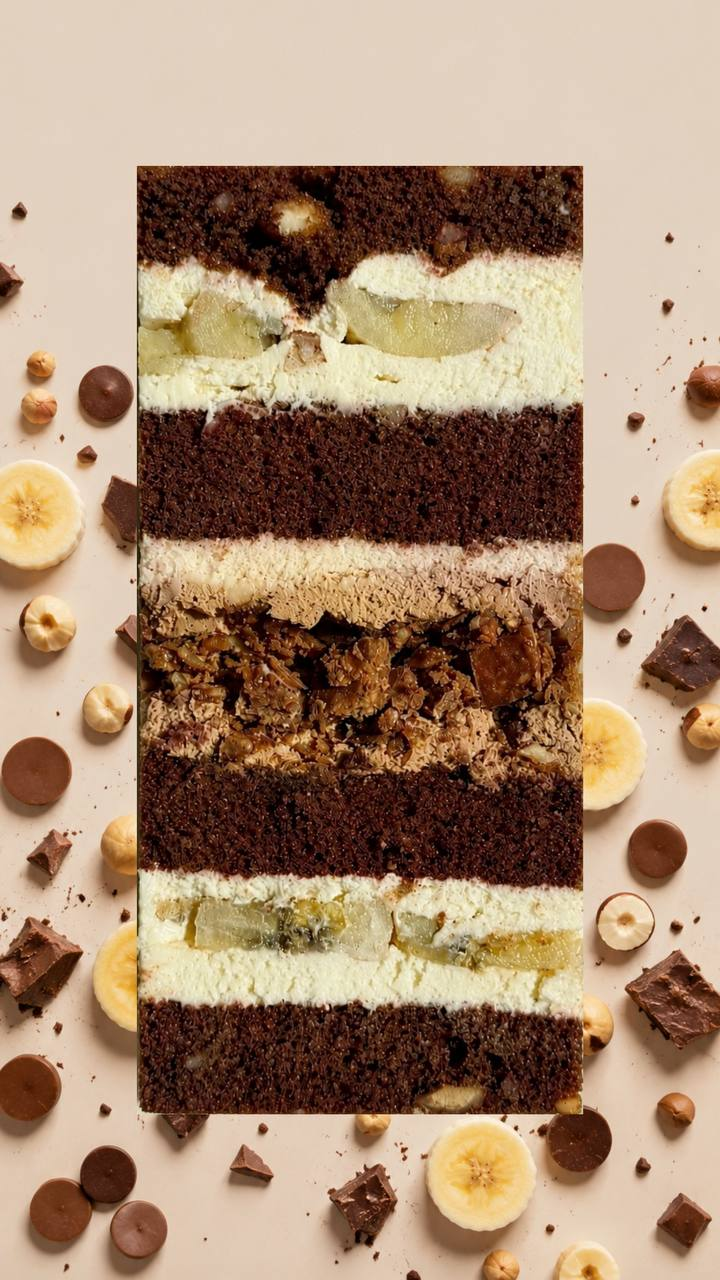 E-BOOK BANANA CRUNCH — premium cake recipe e-book by Anastasiia Cooking